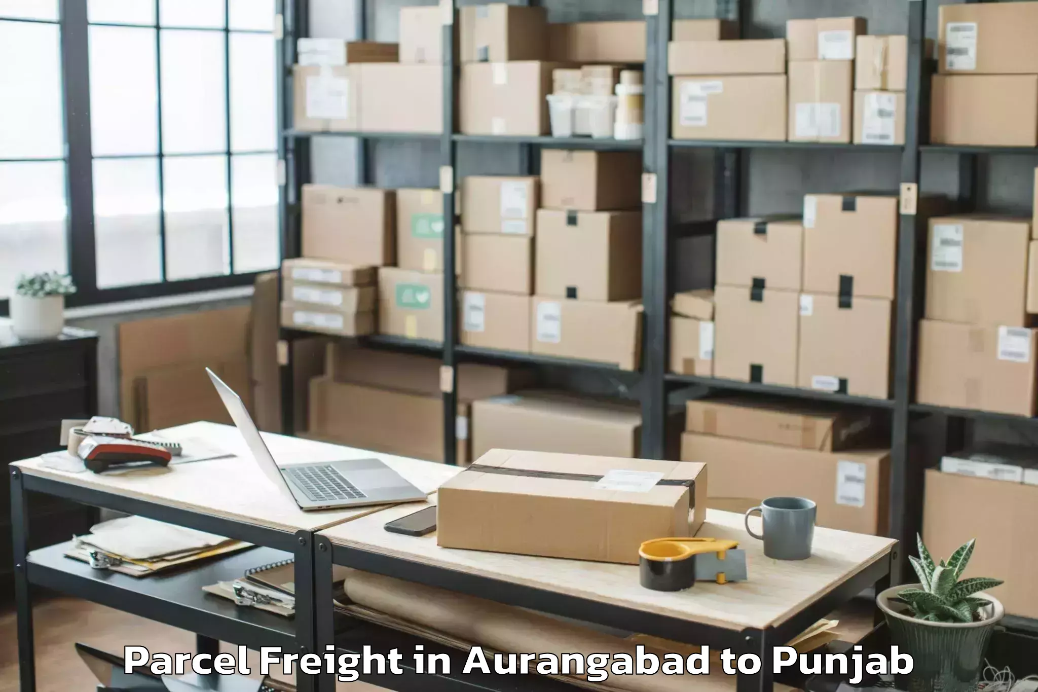 Easy Aurangabad to Begowal Parcel Freight Booking